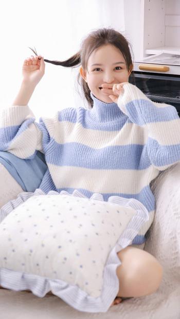 毛衣长腿美女手机壁纸第1张