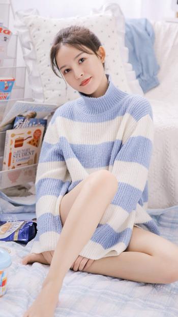 毛衣长腿美女手机壁纸第3张