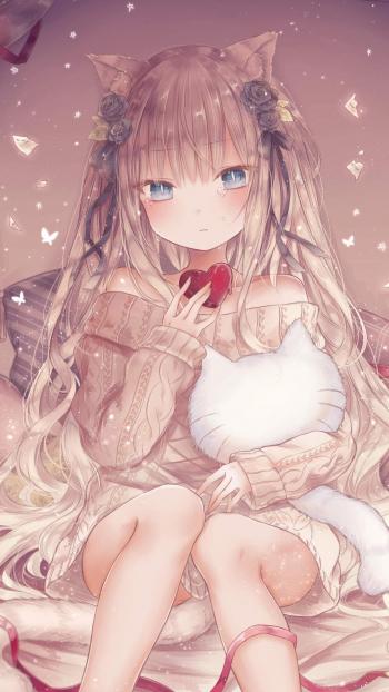 性感唯美的二次元美女手机壁纸第2张