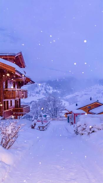 精选超美冬日雪景图片手机壁纸第4张