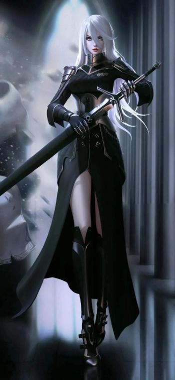 二次元动漫人物手绘插画手机壁纸第5张