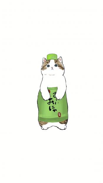 可爱卡通小猫咪高清图片手机壁纸第1张