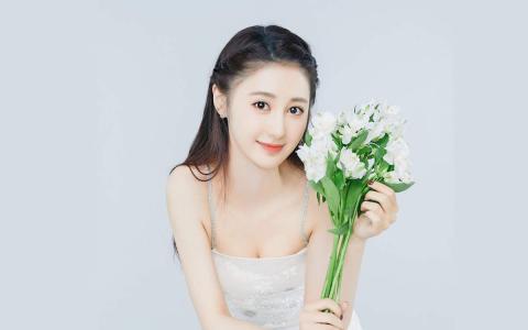 马泽涵清新甜美写真桌面壁纸第3张
