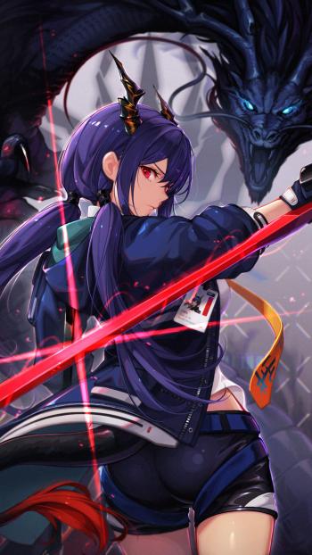 二次元性感动漫美女手机壁纸第2张