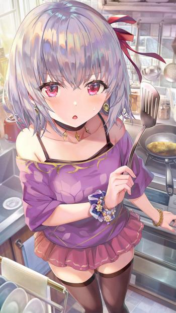 二次元性感动漫美女手机壁纸第3张