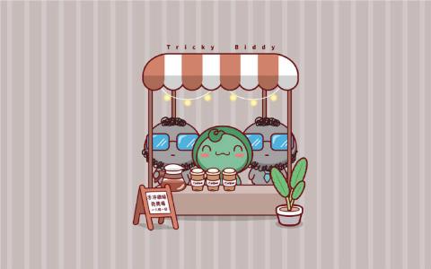 二哈米迦micha卡通桌面壁纸第5张