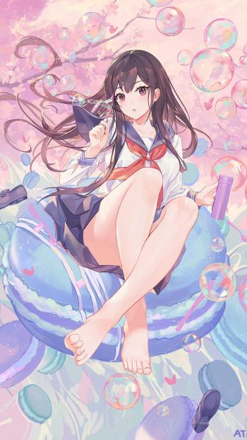 性感动漫美女手机壁纸第3张