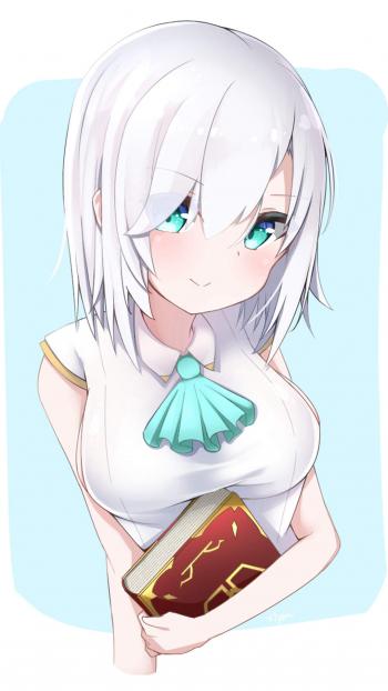 动漫泳装美女手机壁纸第1张