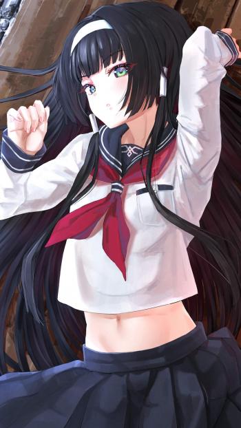动漫泳装美女手机壁纸第3张