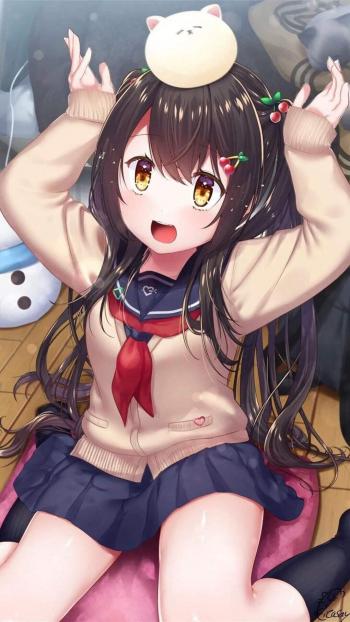 动漫泳装美女手机壁纸第4张