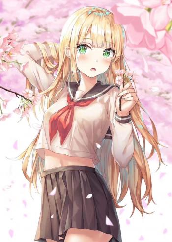 动漫泳装美女手机壁纸第6张
