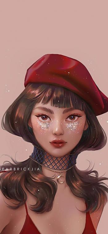 俊男美女手绘唯美高清手机壁纸第6张