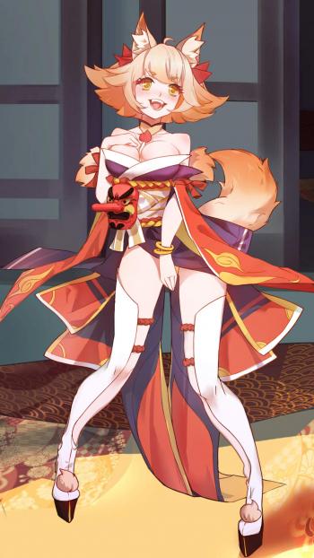 萌系俏皮动漫美女手机壁纸第4张