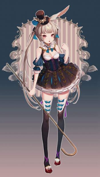 性感动人二次元美女手机壁纸第1张