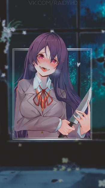 动漫性感制服美女手机壁纸第4张