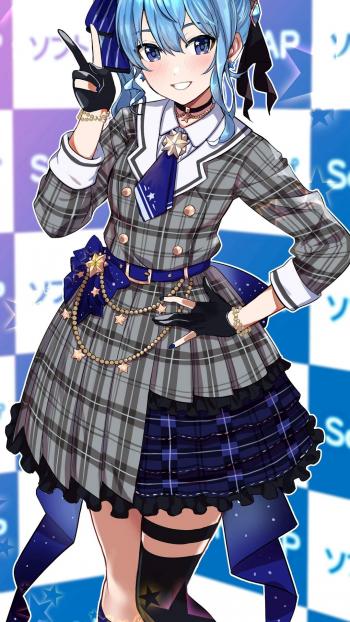 性感动人二次元美女手机壁纸第4张