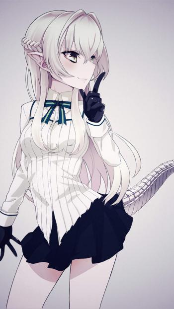 性感俏皮动漫美女手机壁纸第1张