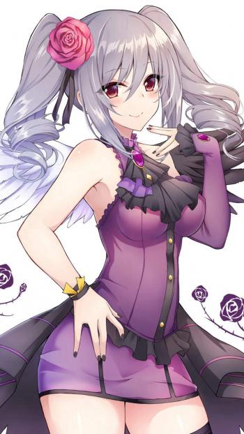 性感俏皮动漫美女手机壁纸第5张