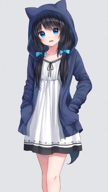 二次元动漫美女手机壁纸第3张