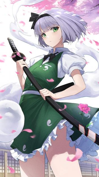萌系治愈动漫美女手机壁纸第2张