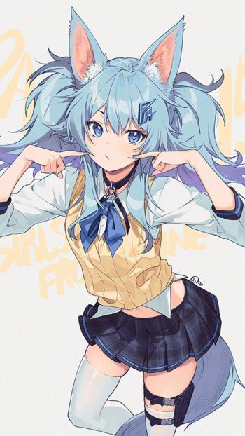 二次元御姐美女手机壁纸第1张