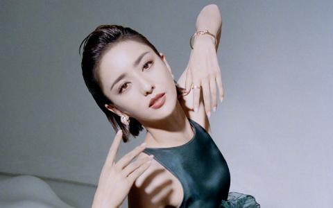 高清中国内地新疆伊犁影视女演员佟丽娅超A背头高清桌面壁纸第0张