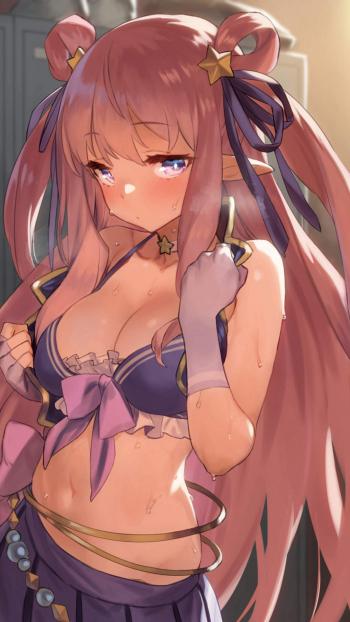 性感动人二次元美女手机壁纸第3张