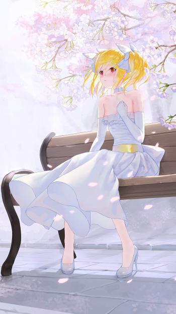 萌系俏皮动漫美女手机壁纸第1张