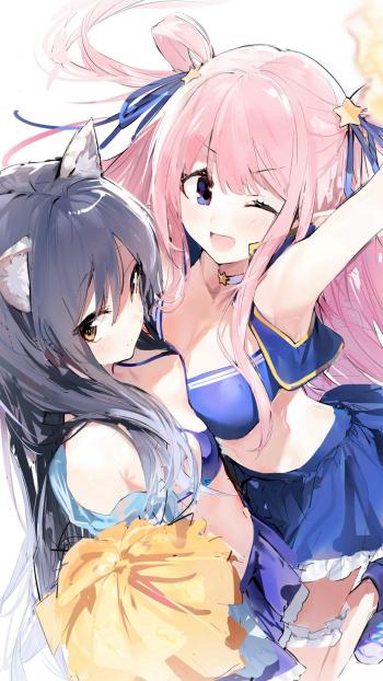 性感动人二次元美女手机壁纸第4张
