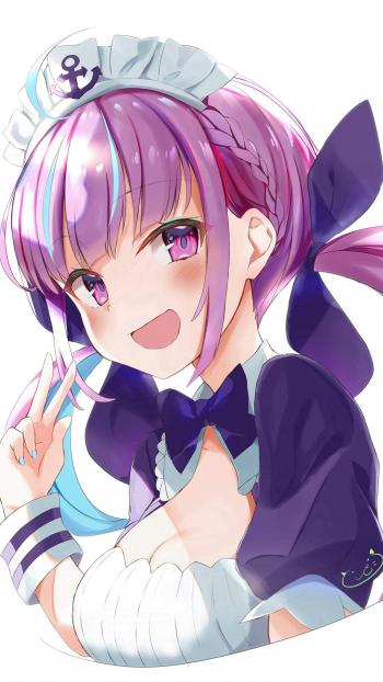 治愈系乖巧动漫少女手机壁纸第6张