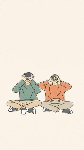 小清新简约甜蜜情侣生活手机壁纸第1张