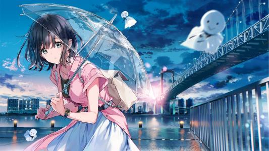 治愈系乖巧动漫少女手机壁纸第4张