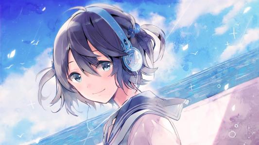 治愈系乖巧动漫少女手机壁纸第5张