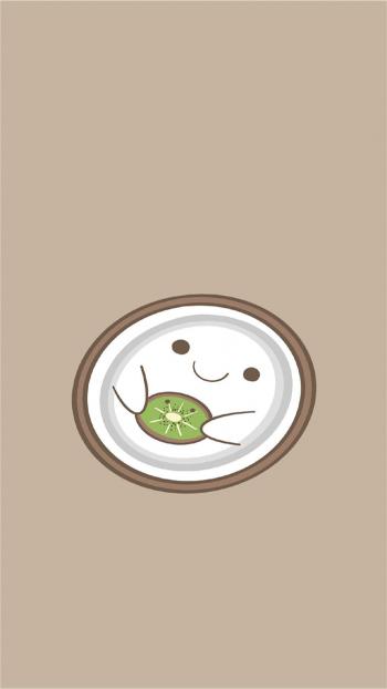 超可爱水果卡通插画高清手机壁纸第4张