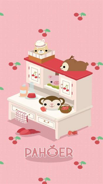 2019猪年可爱卡通小猪图片手机壁纸第2张
