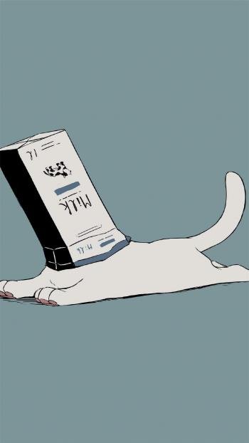 可爱萌系喵星人插画高清手机壁纸第6张