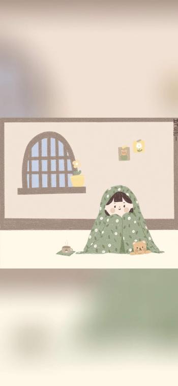 萌系可爱套图插画高清手机壁纸第1张