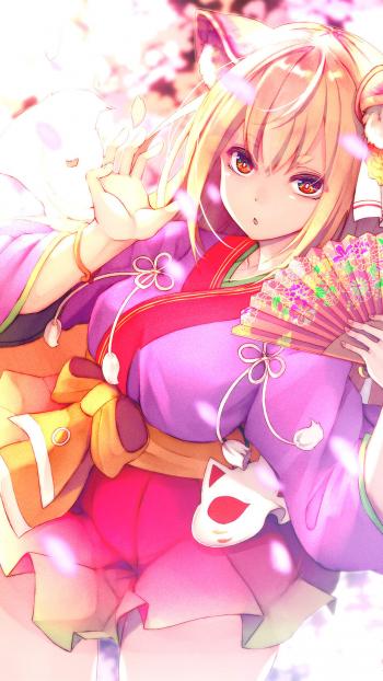 动漫性感小短裙美女手机壁纸第6张