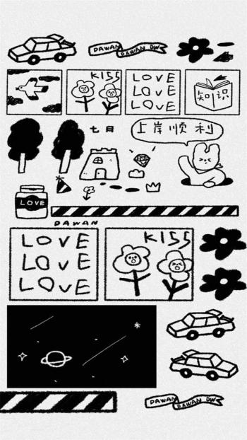 卡通手绘可爱插画高清手机壁纸第3张