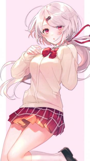 二次元萌系可爱美女手机壁纸第4张