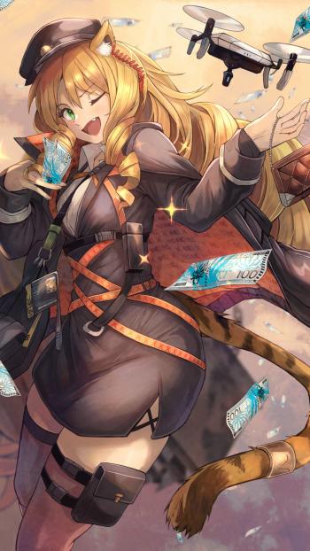 性感动人二次元美女手机壁纸第5张