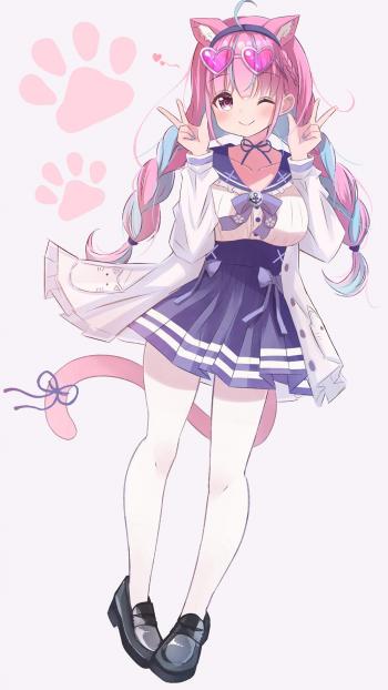 治愈系软萌动漫美女手机壁纸第1张