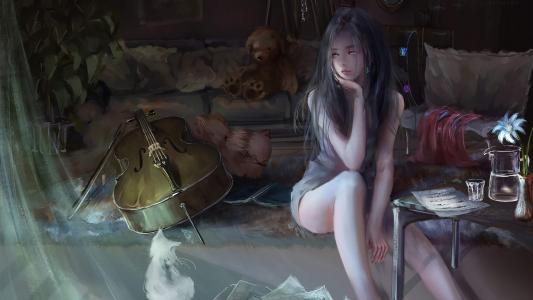 Re:0动漫美女软萌可爱蕾姆手机壁纸第2张