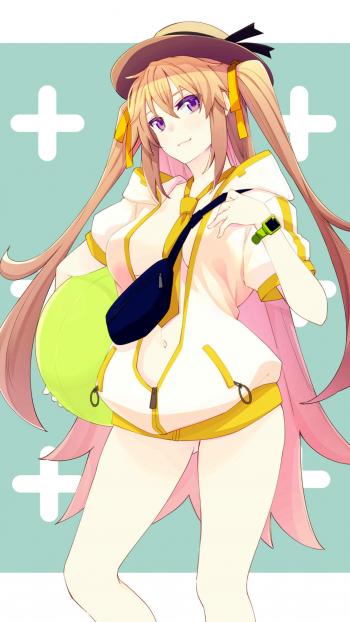 二次元性感短裙美女手机壁纸第6张