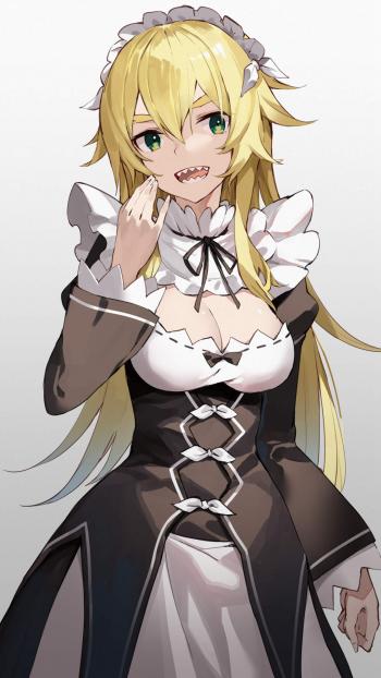 二次元性感美女同人插画手机壁纸第1张