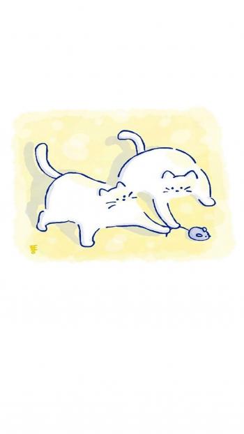 2019猪年可爱卡通小猪图片手机壁纸第6张