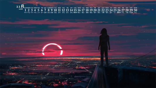 二次元兽耳白发美女手机壁纸第1张