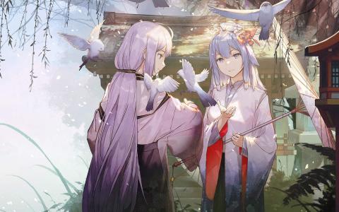 日系动漫美女性感手机壁纸第1张