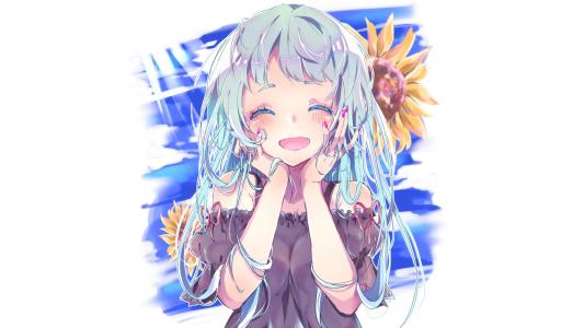 二次元黑丝美腿美女手机壁纸第1张