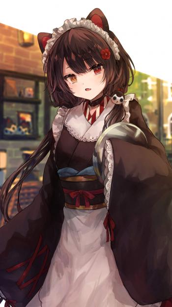 二次元黑丝美腿美女手机壁纸第2张